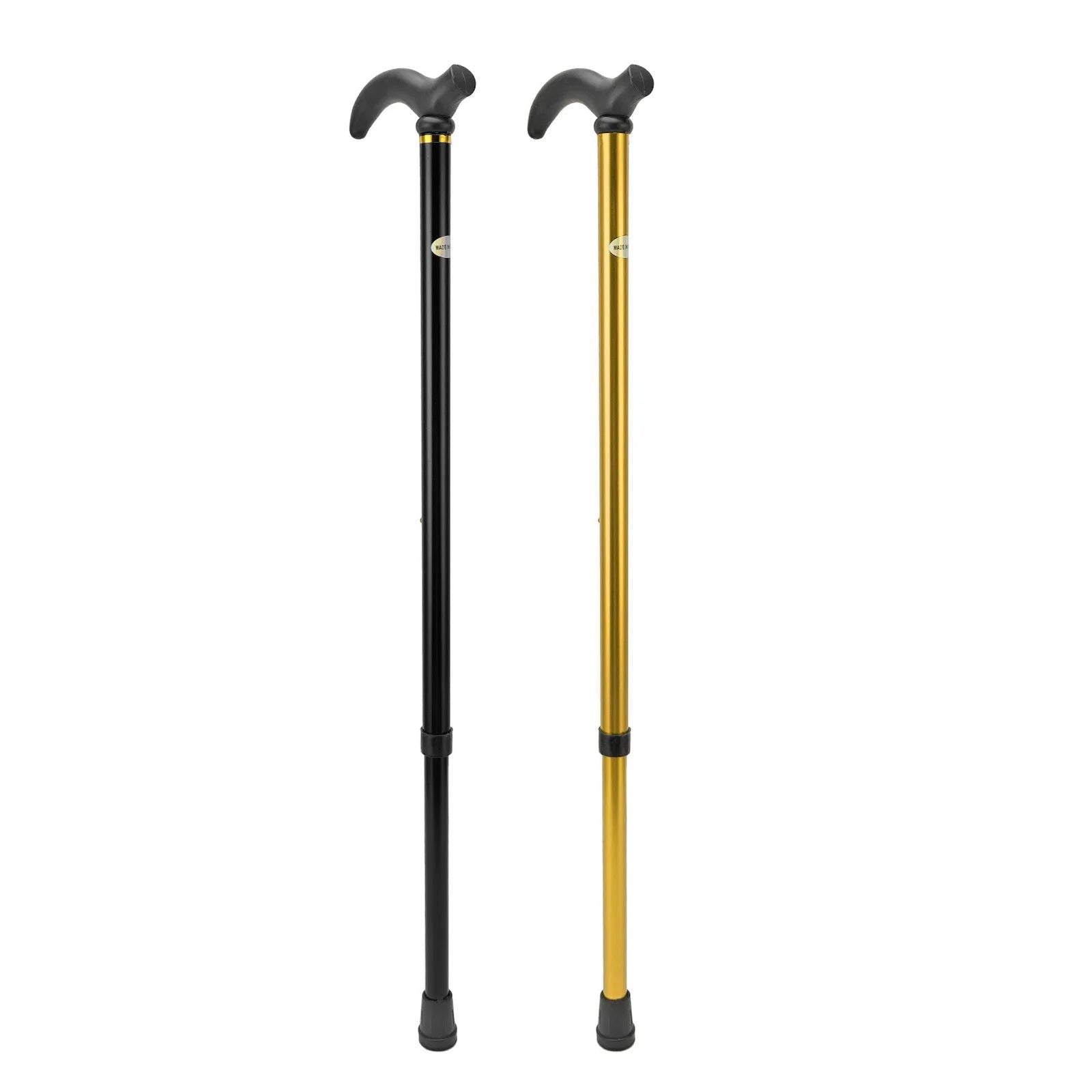 Walking Stick Cane Mobility Aid Cane Aluminum Alloy Rubber Base Telescopic Adjustable Walking Stick for Seniors Elderly - Slobuy