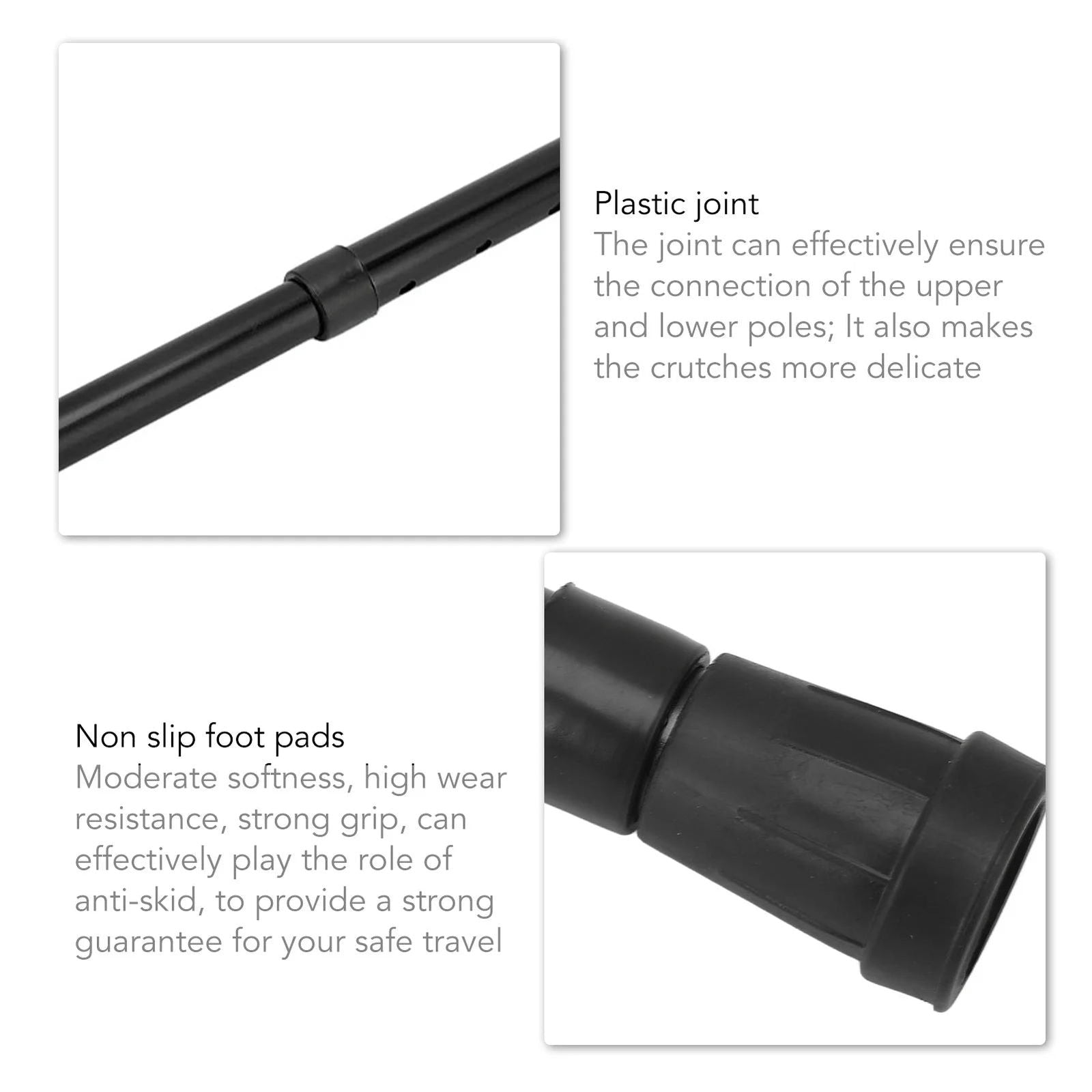 Walking Stick Cane Mobility Aid Cane Aluminum Alloy Rubber Base Telescopic Adjustable Walking Stick for Seniors Elderly - Slobuy