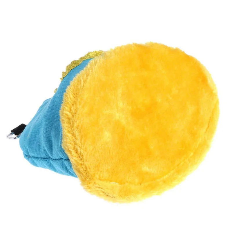 Warm Bird nest Winter House Hanging Hammock Cage Accessories Plush Hideaway for Parrot - Slobuy