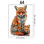 Warm Fox Family Wooden Puzzle Creative Variety Of Special Shapes Creative Gifts For Boys And Girls Birthday Gifts For Adults - Slobuy
