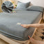 Warm Plush Fitted Sheet Elastic Mattress Cover Velvet Bed Cover Full Set Winter Soft Family Double Bed Bedding 150/160/180x200cm - Slobuy
