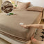 Warm Plush Fitted Sheet Elastic Mattress Cover Velvet Bed Cover Full Set Winter Soft Family Double Bed Bedding 150/160/180x200cm - Slobuy