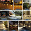 Warm White LED Solar Step Lamp Path Stair Outdoor Garden Lights Waterproof Balcony Light Decoration for Patio Stair Fence Light - Slobuy