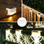 Warm White LED Solar Step Lamp Path Stair Outdoor Garden Lights Waterproof Balcony Light Decoration for Patio Stair Fence Light - Slobuy