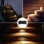 Warm White LED Solar Step Lamp Path Stair Outdoor Garden Lights Waterproof Balcony Light Decoration for Patio Stair Fence Light - Slobuy