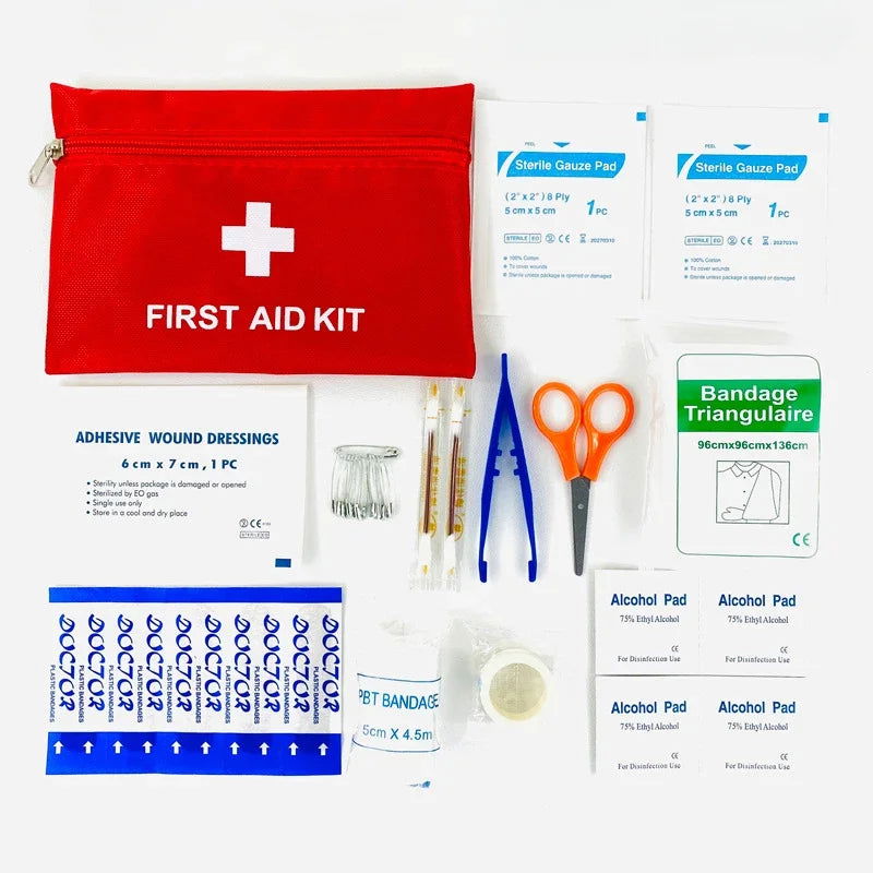 Waterproof Mini Outdoor Travel Car First Aid Kit Home Small Medical Box Emergency Survival Kit Household - Slobuy