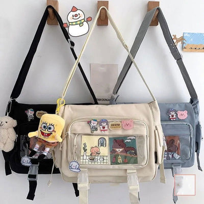 Waterproof Nylon Crossbody Bags for Women Shoulder Bags Youth Fashion Ladies Handbag Messenger Bag Teenagers Girls School Bags - Slobuy