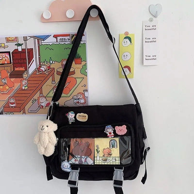 Waterproof Nylon Crossbody Bags for Women Shoulder Bags Youth Fashion Ladies Handbag Messenger Bag Teenagers Girls School Bags - Slobuy