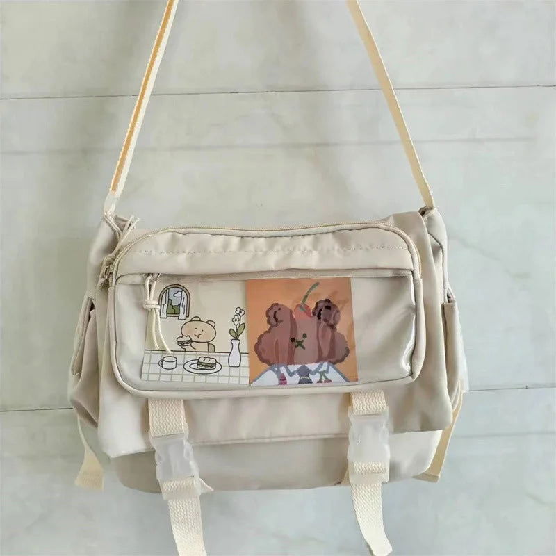 Waterproof Nylon Crossbody Bags for Women Shoulder Bags Youth Fashion Ladies Handbag Messenger Bag Teenagers Girls School Bags - Slobuy