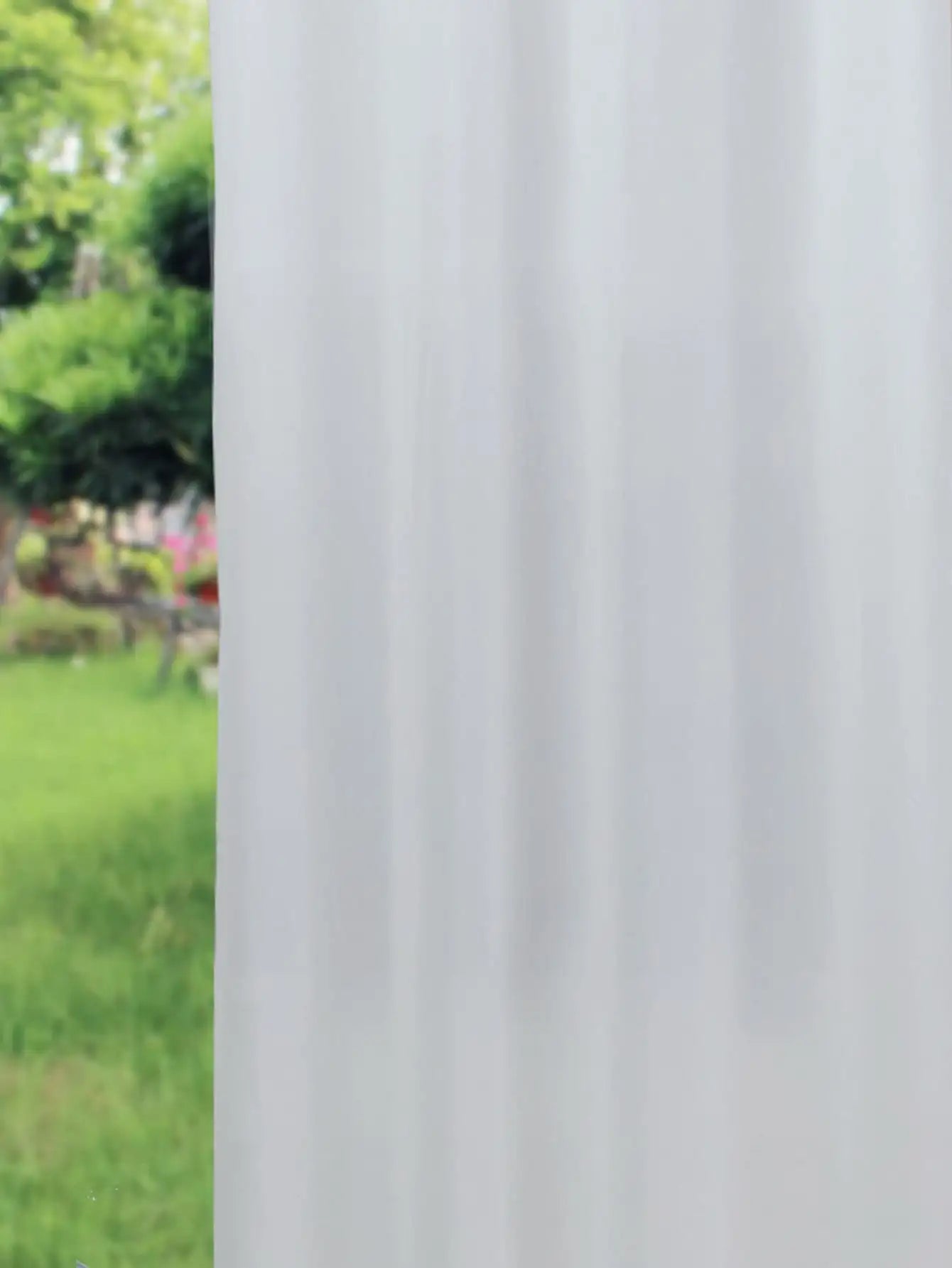 Waterproof Outdoor Sheer Curtains Panels for Garden Tab Top  Indoor Privacy Voile Drapes - Slobuy
