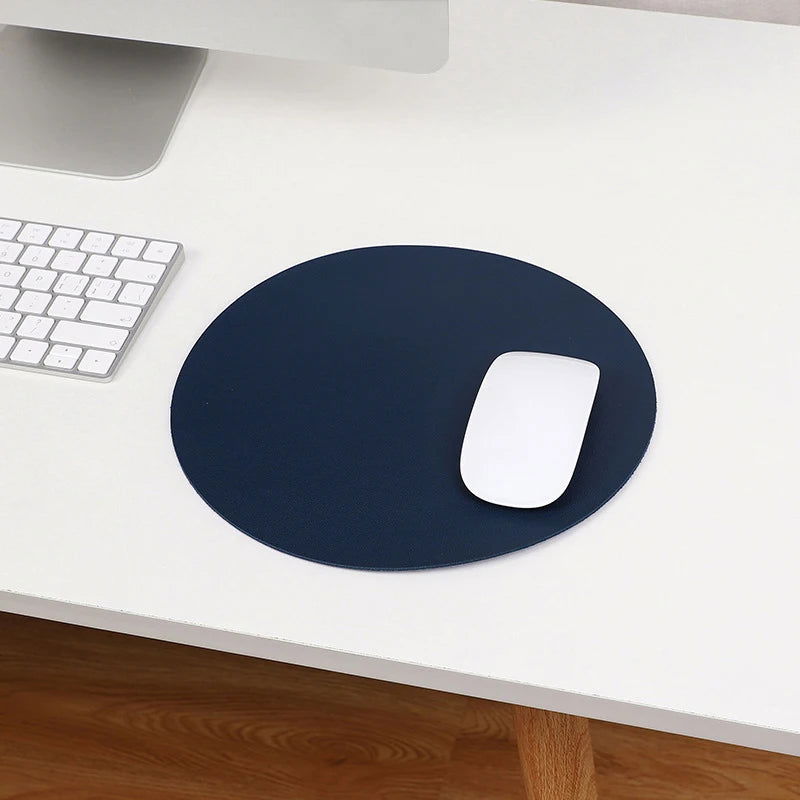 Waterproof PU Leather Mouse Pad Gaming Mouse Pad Simple Solid Color Antislip Computer Desk Accessories School Office Accessories - Slobuy