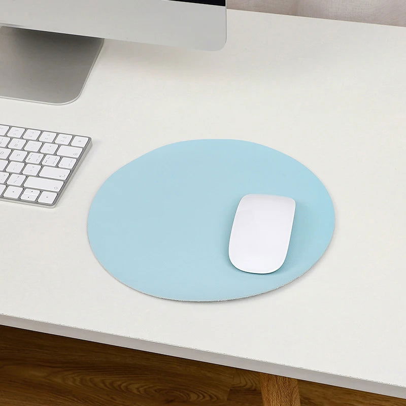 Waterproof PU Leather Mouse Pad Gaming Mouse Pad Simple Solid Color Antislip Computer Desk Accessories School Office Accessories - Slobuy