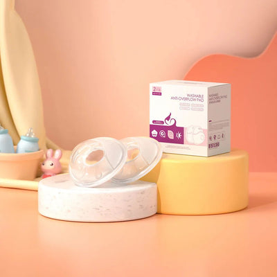 Wearable Breast Milk Collector Shell Silicone Breastfeeding Leakage Prevention Washable Anti-Overflow Pads Reusable Nursing Pads - Slobuy