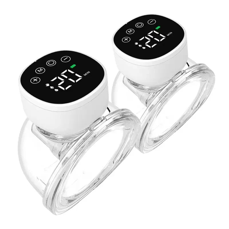 Wearable Hands Free Electric Breast Pump Silent Invisible Portable Milk Extractor 3 Modes Breastfeeding Milk Collector - Slobuy