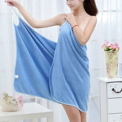 Wearable Towel Ladies Shower Spa For Adults Beach Soft Bath Towel for Women Microfiber Bathrobe Bath and Sauna Towels - Slobuy