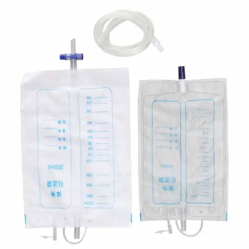 Wearable Urine Collection Bag with Pee Catheter Duct 1000ML 2000ML for Men Elderly Urinary Incontinence Bedridden Patients - Slobuy