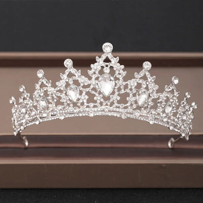 Wedding Crown Hair Jewelry Bridal Headpiece woman Baroque Rhinestones Crystal Tiaras Bride Party Crowns Wedding Hair Accessories - Slobuy