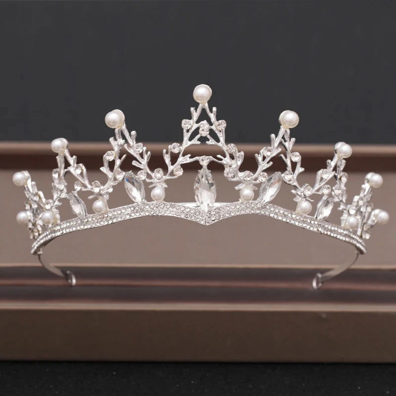 Wedding Crown Hair Jewelry Bridal Headpiece woman Baroque Rhinestones Crystal Tiaras Bride Party Crowns Wedding Hair Accessories - Slobuy