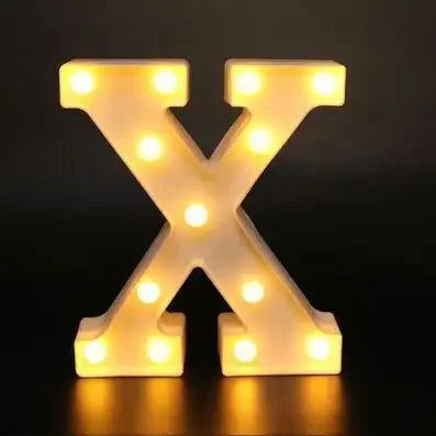 Wedding Decorative Name Letters Alphabet Letter LED Lights Luminous Number Lamp Night Light Party Baby Bedroom Decoration Home - Slobuy