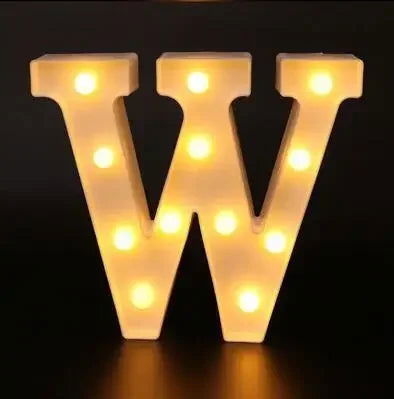 Wedding Decorative Name Letters Alphabet Letter LED Lights Luminous Number Lamp Night Light Party Baby Bedroom Decoration Home - Slobuy
