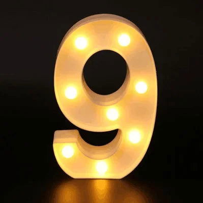 Wedding Decorative Name Letters Alphabet Letter LED Lights Luminous Number Lamp Night Light Party Baby Bedroom Decoration Home - Slobuy