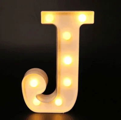 Wedding Decorative Name Letters Alphabet Letter LED Lights Luminous Number Lamp Night Light Party Baby Bedroom Decoration Home - Slobuy