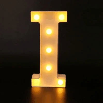 Wedding Decorative Name Letters Alphabet Letter LED Lights Luminous Number Lamp Night Light Party Baby Bedroom Decoration Home - Slobuy