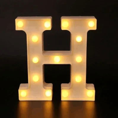 Wedding Decorative Name Letters Alphabet Letter LED Lights Luminous Number Lamp Night Light Party Baby Bedroom Decoration Home - Slobuy