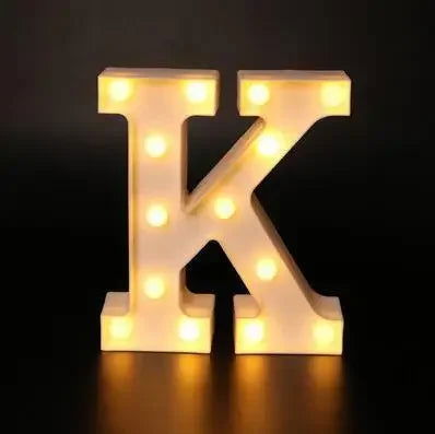 Wedding Decorative Name Letters Alphabet Letter LED Lights Luminous Number Lamp Night Light Party Baby Bedroom Decoration Home - Slobuy
