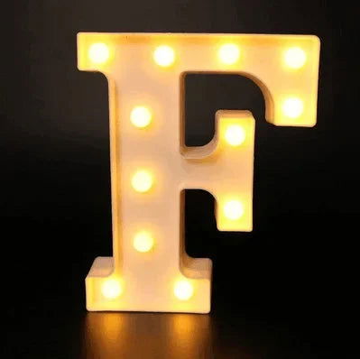 Wedding Decorative Name Letters Alphabet Letter LED Lights Luminous Number Lamp Night Light Party Baby Bedroom Decoration Home - Slobuy