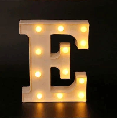 Wedding Decorative Name Letters Alphabet Letter LED Lights Luminous Number Lamp Night Light Party Baby Bedroom Decoration Home - Slobuy