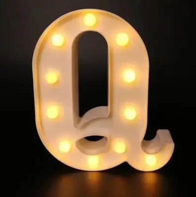 Wedding Decorative Name Letters Alphabet Letter LED Lights Luminous Number Lamp Night Light Party Baby Bedroom Decoration Home - Slobuy