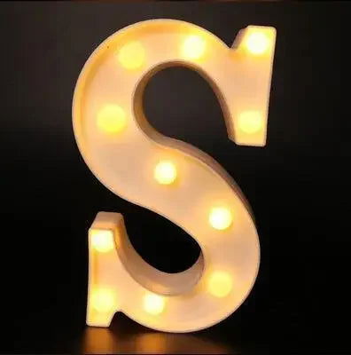 Wedding Decorative Name Letters Alphabet Letter LED Lights Luminous Number Lamp Night Light Party Baby Bedroom Decoration Home - Slobuy