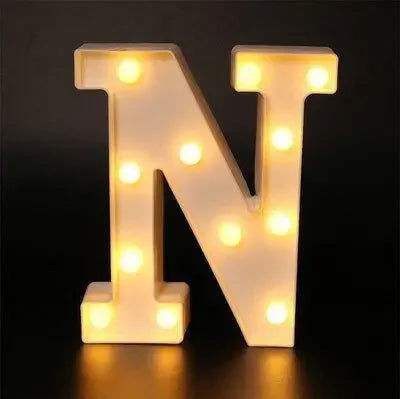 Wedding Decorative Name Letters Alphabet Letter LED Lights Luminous Number Lamp Night Light Party Baby Bedroom Decoration Home - Slobuy
