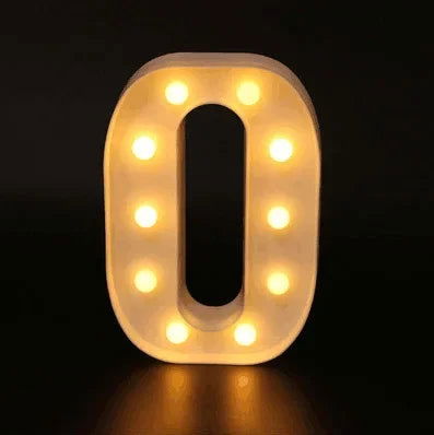 Wedding Decorative Name Letters Alphabet Letter LED Lights Luminous Number Lamp Night Light Party Baby Bedroom Decoration Home - Slobuy