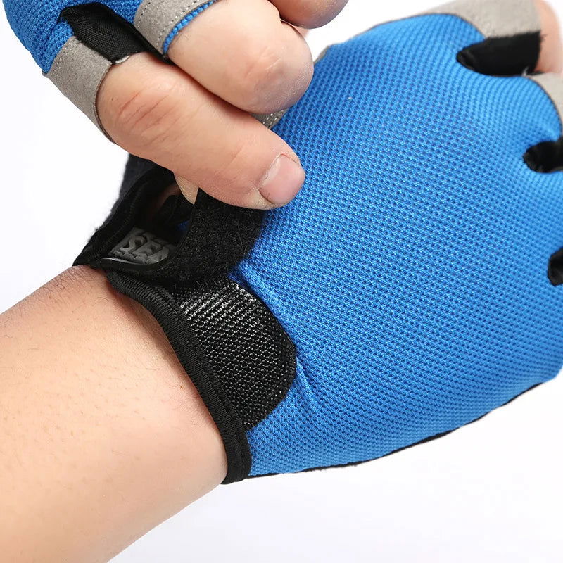 Weightlifti Gym Gloves Fitness Training Fingerless Men Women Bodybuilding Exercise Sports Gloves Cycling Anti Slip Breathable - Slobuy