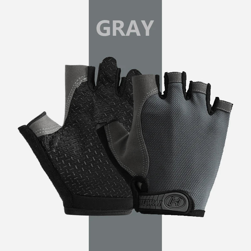 Weightlifti Gym Gloves Fitness Training Fingerless Men Women Bodybuilding Exercise Sports Gloves Cycling Anti Slip Breathable - Slobuy