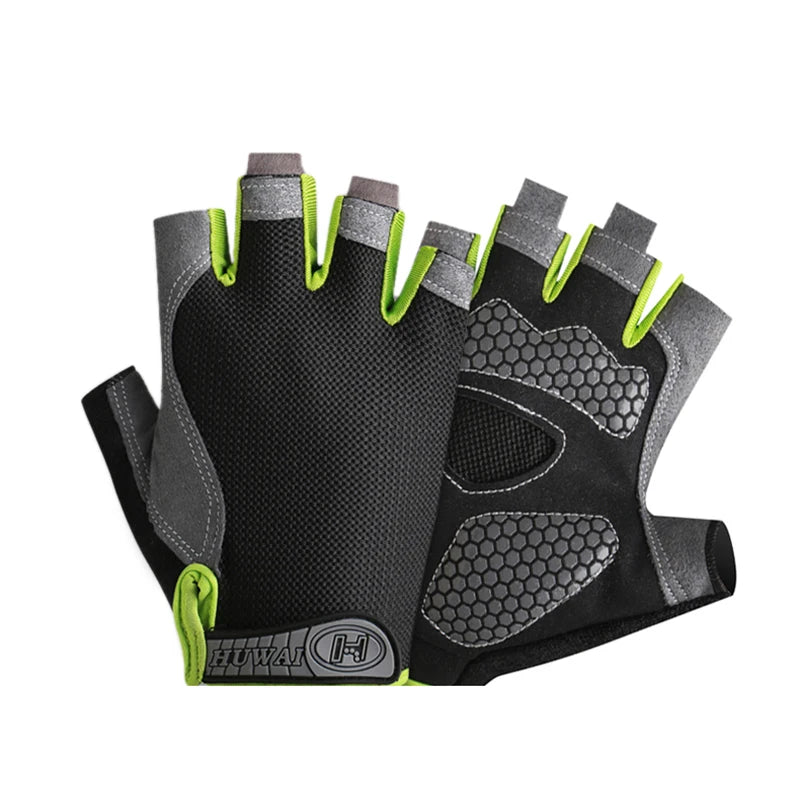 Weightlifti Gym Gloves Fitness Training Fingerless Men Women Bodybuilding Exercise Sports Gloves Cycling Anti Slip Breathable - Slobuy