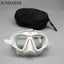 Wet Gopro Mount Low Volume Diving Mask Tempered Glass Freedive Mask J-type Diving Mask Snorkel Set with Camera Mount Black - Slobuy