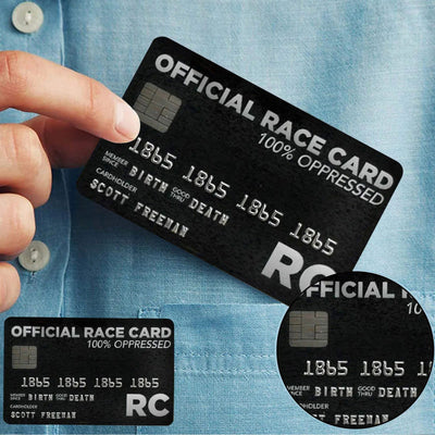 White Privilege Card Official Race Card Trumps Jokes Men And Women Give Gifts To Each Other birthday Inspirational Card Gift - Slobuy