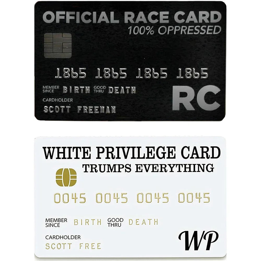 White Privilege Card Official Race Card Trumps Jokes Men And Women Give Gifts To Each Other birthday Inspirational Card Gift - Slobuy