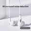 White Wired Headset With Microphone In Ear Game Mobile Phone Computer Live Recording 3.5 Interface Macaron Headset - Slobuy