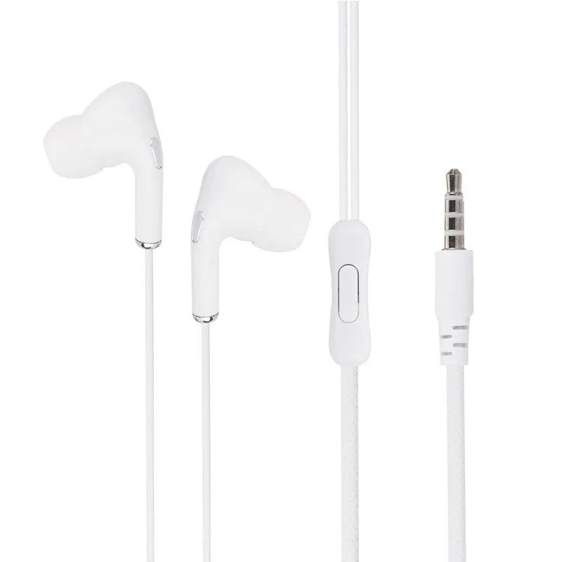 White Wired Headset With Microphone In Ear Game Mobile Phone Computer Live Recording 3.5 Interface Macaron Headset - Slobuy