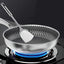 Whole Body Tri-Ply Stainless Steel Frying Pan 316 Stainless Steel Wok Pan Double-sided Honeycomb Skillet Suitable for All Stove - Slobuy
