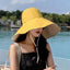 Wide Brim UPF 50+ Sun Hat Women Anti-UV Protection Hiking Fisherman Cap Fold Summer Solid Beach Hat 2023 Double sided Sun hat - Slobuy