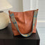 Wide Geometric Strap Shoulder Bag Large Capacity Crossbody Bags For Women,Retro Pu Leather Women's Bag For Shopping & Travel - Slobuy