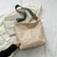 Wide Geometric Strap Shoulder Bag Large Capacity Crossbody Bags For Women,Retro Pu Leather Women's Bag For Shopping & Travel - Slobuy