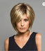 Wig Blonde Mixed Brown Bob Wigs Fashion Women's Mixed Color Blond Hair Fluffy Short Curly Hair With Oblique Bangs Natural Synthe - Slobuy