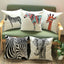 Wild Animal Style Decorative Cushion African Zebra Elephant Giraffe Cushion Square Throw Pillows Cotton Linen Pillowcase 45x45cm - Slobuy