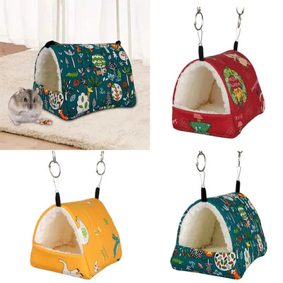 Winter For Parrot Ferret Squirrel House Nest Warm Mat Guinea Pig Nest Hamster Hammock Bed Hamster Sleeping Bed - Slobuy